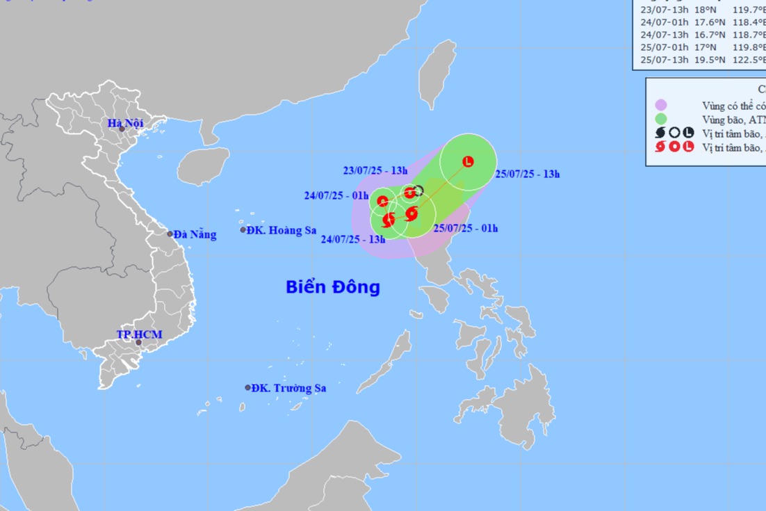 Áp thấp nhiệt đới trên biển Đông