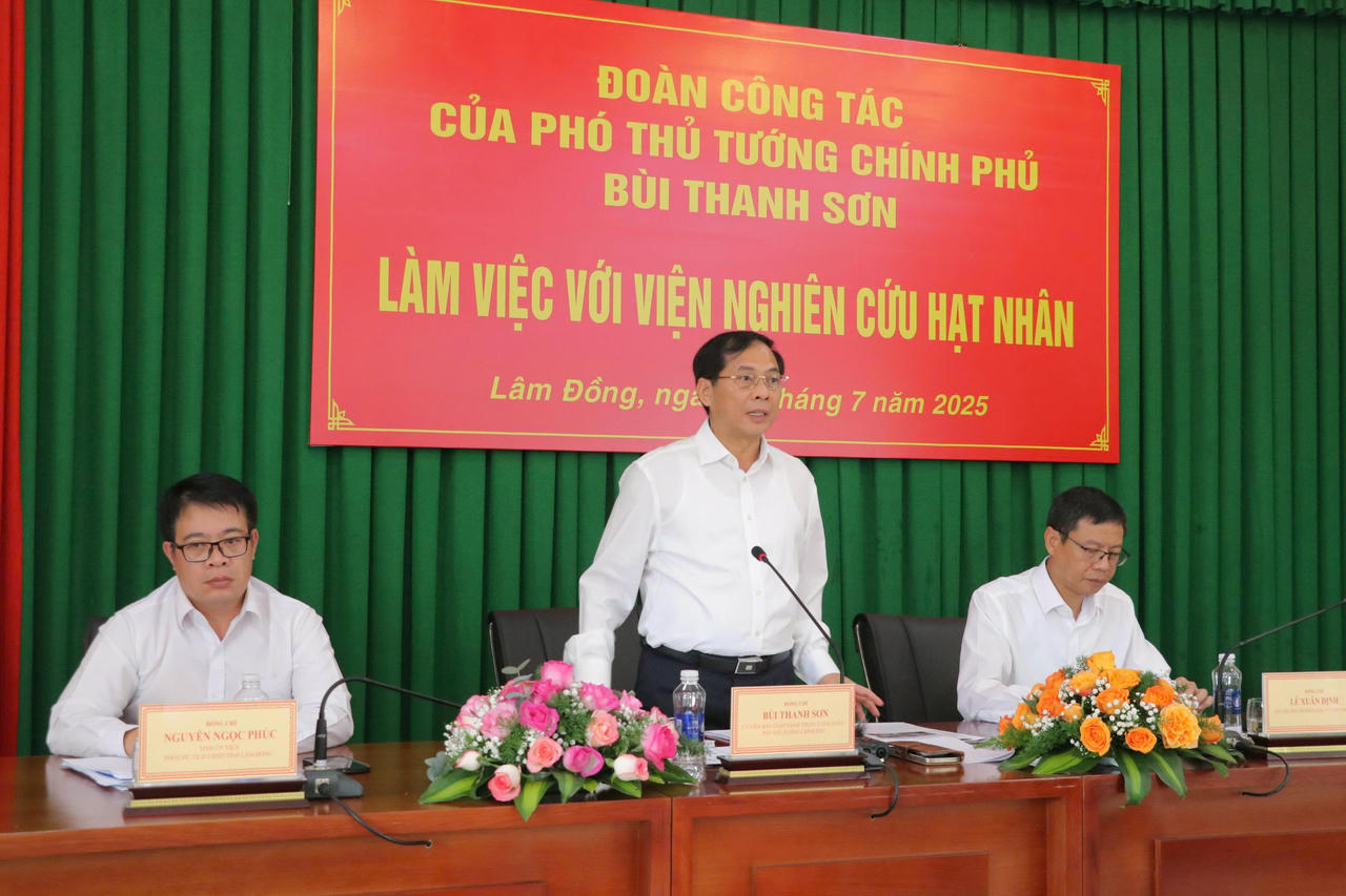 Viện Nghiên cứu hạt nhân Đà Lạt cần đóng vai trò nòng cốt trong các dự án hạt nhân quốc gia