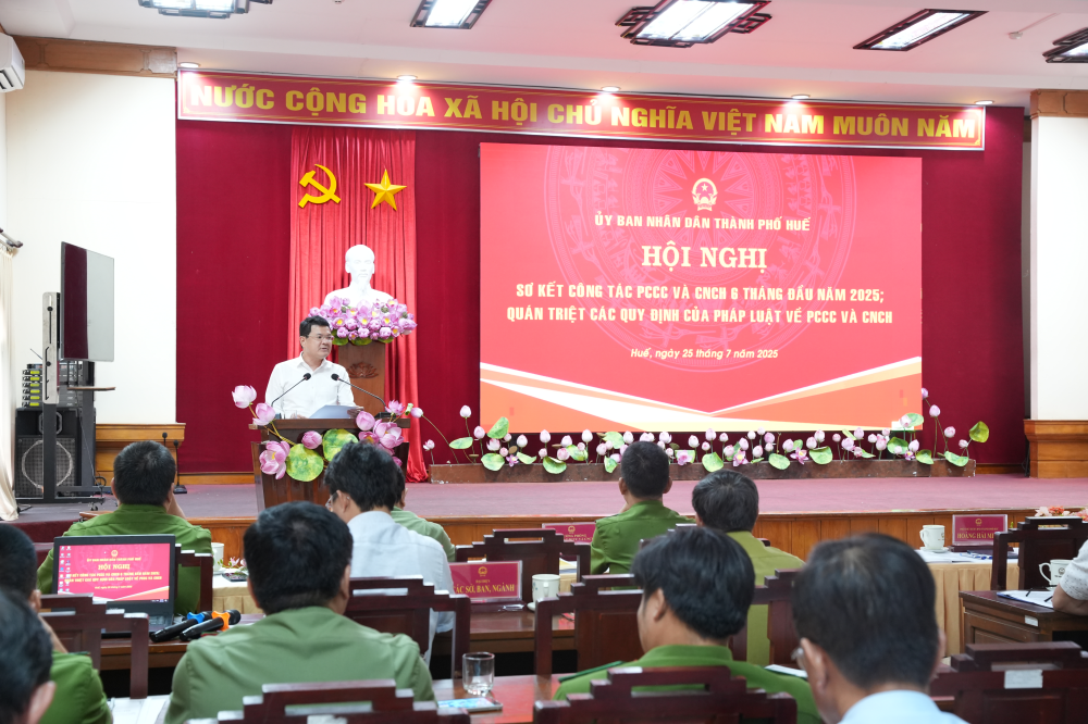 Giảm gần 60% vụ cháy nổ tại TP Huế trong nửa đầu năm 2025 Giảm gần 60% vụ cháy nổ tại TP Huế trong nửa đầu năm 2025