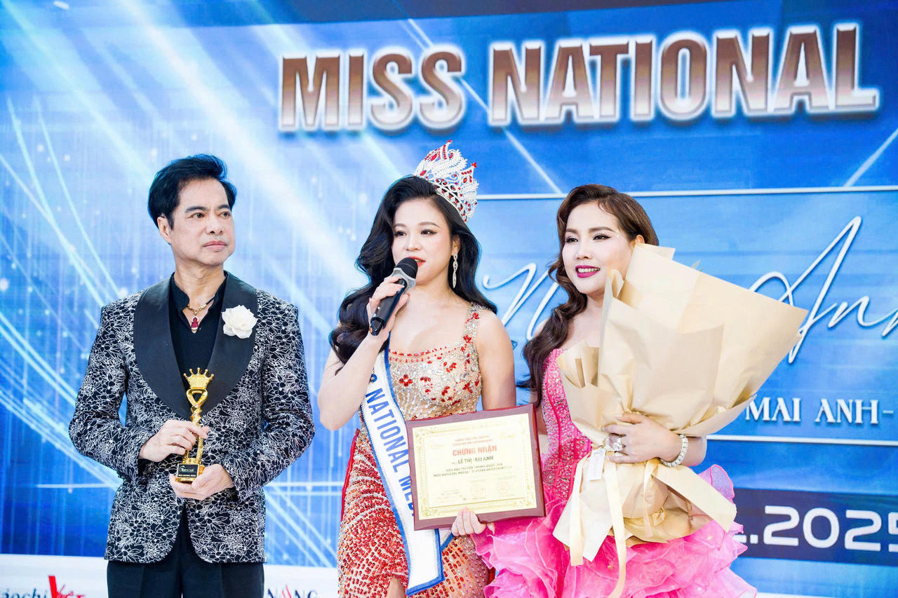 Tân Hoa hậu Truyền thông Quốc gia - Miss National Media Lê Thị Mai Anh chia sẻ về các  dự án truyền thông vì cộng đồng. (ảnh: NVCC)