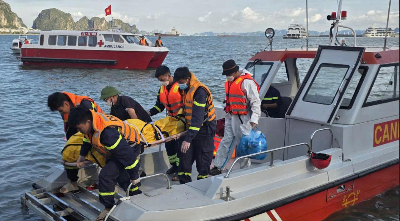 Xác định nạn nhân cuối cùng trong vụ lật tàu Vịnh Xanh 58 trên Vịnh Hạ Long