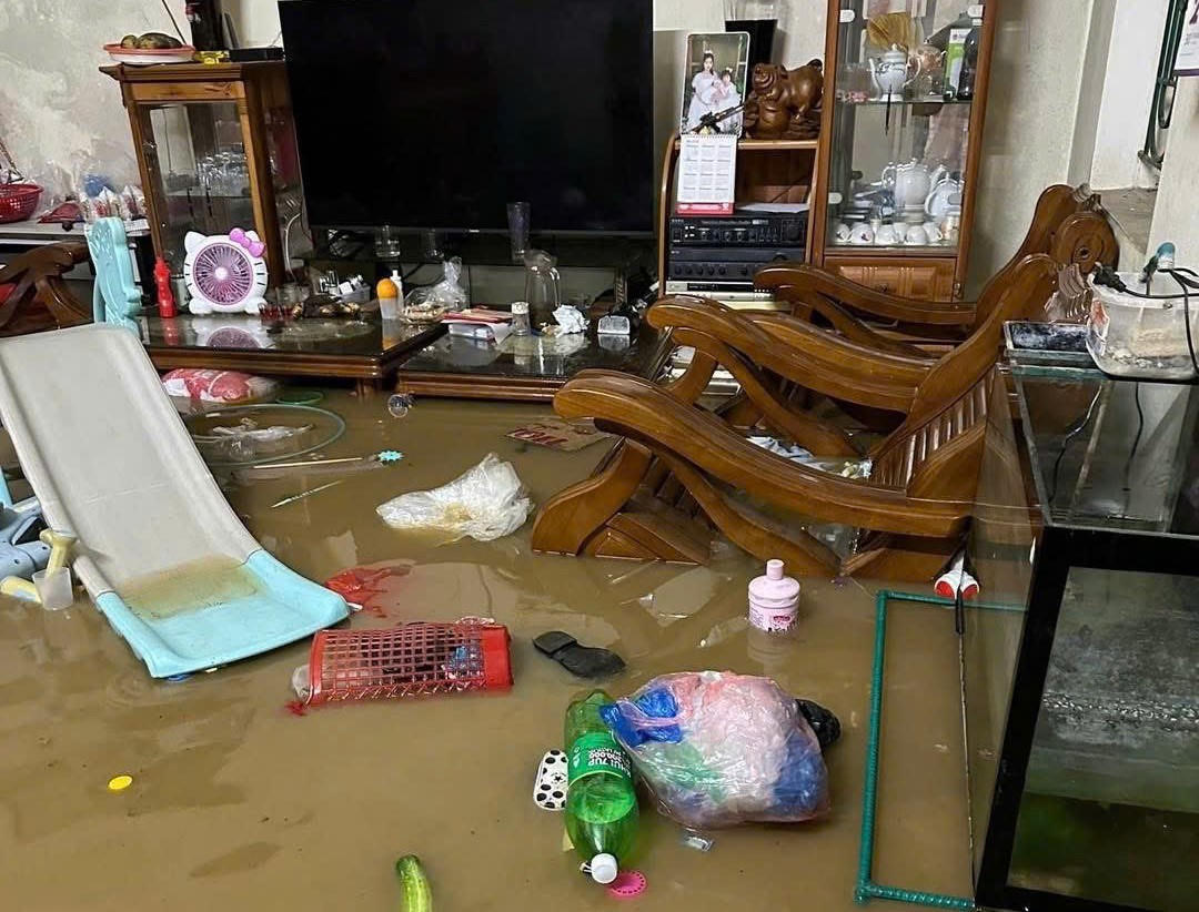 Mưa lớn gây ngập úng cục bộ tại Lào Cai 