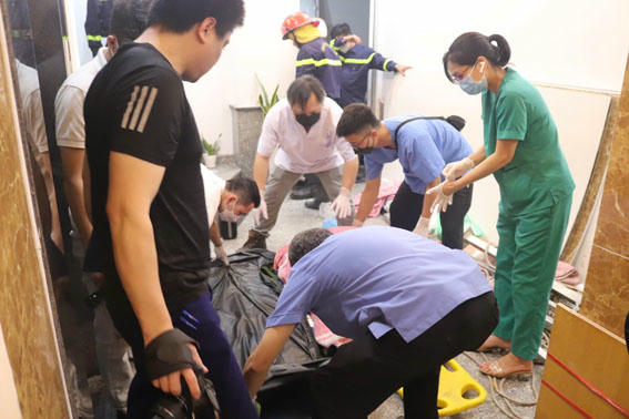 Các bác sỹ, giám định viên của TTPYHN có mặt tại hiện trường cùng cơ quan điều tra khi có vụ việc xảy ra. (Nguồn: TTPYHN)