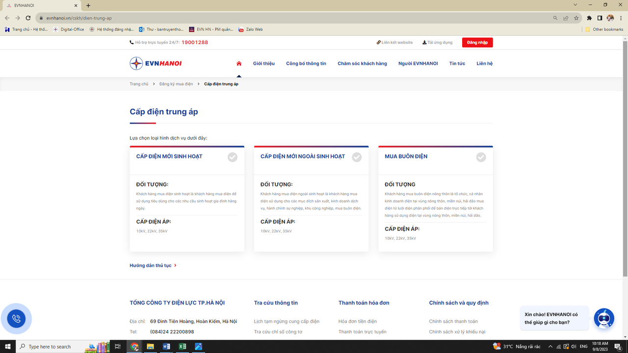 EVNHANOI tích cực số hóa các dịch vụ