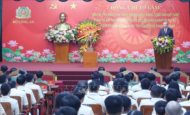 Tổng Bí thư Tô Lâm phát biểu. Ảnh: Thống Nhất/TTXVN