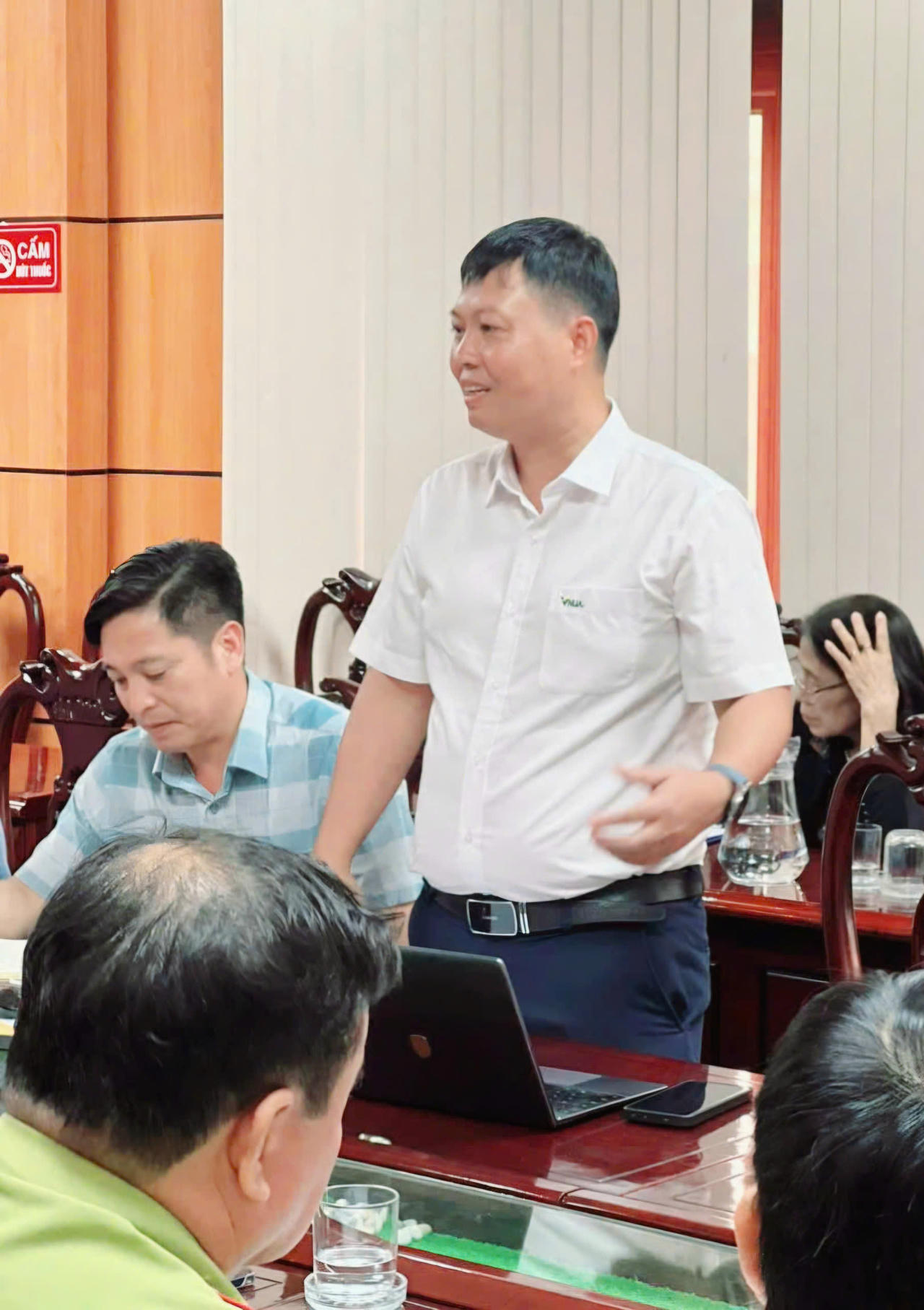 Tiến sĩ Tống Văn Hải – Cố vấn khoa học của TNHH Nông nghiệp sạch Hữu cơ Toàn Cầu phát biểu.