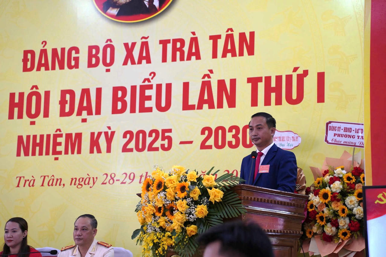 Ông Nguyễn Hồng Lai - nguyên Phó Giám đốc Sở VH-TT-DL tỉnh Quảng Nam được chỉ định giữ chức Bí thư Đảng ủy xã Trà Tân.