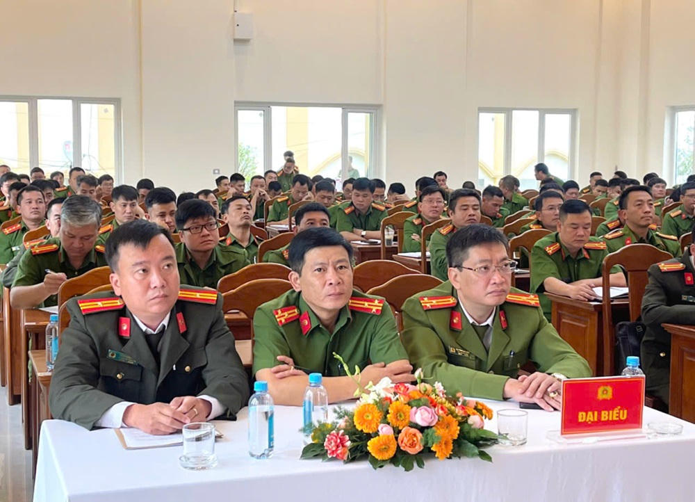 Các đại biểu tham dự lớp tập huấn. Ảnh Công an tỉnh Lâm Đồng.