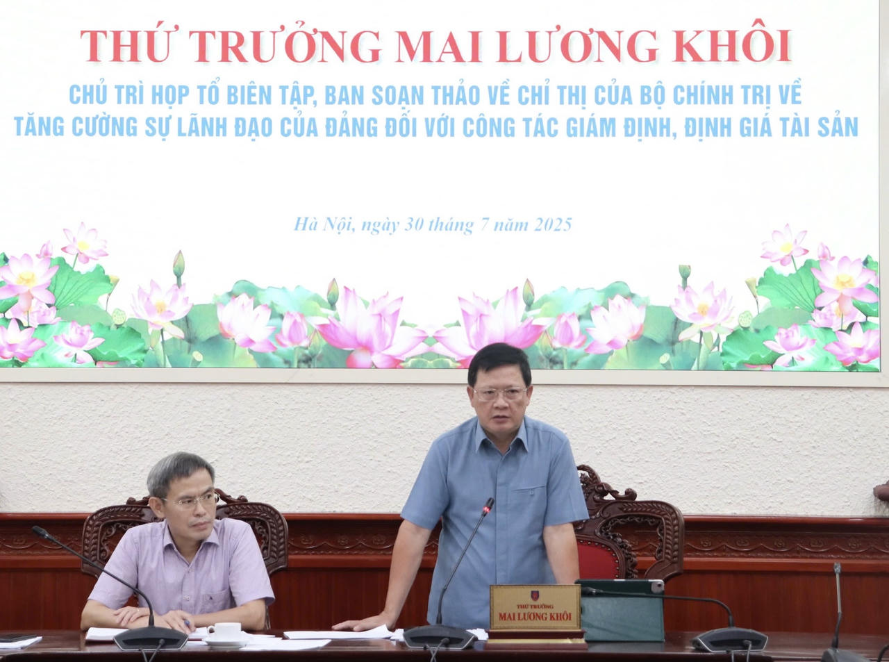 Thứ trưởng Mai Lương Khôi phát biểu kết luận.