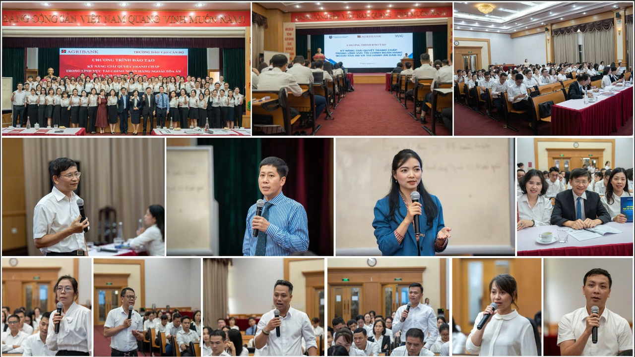 VIAC phối hợp với Ngân hàng Agribank tổ chức Chuỗi chương trình Đào tạo về Kỹ năng giải quyết tranh chấp trong lĩnh vực Tài chính Ngân hàng ngoài tòa án và thi hành án dân sự