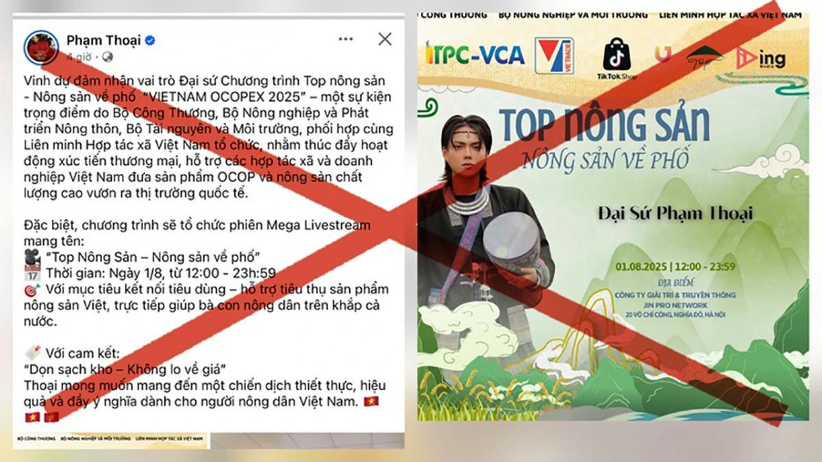 Xôn xao tin Phạm Thoại làm đại sứ Hội chợ OCOP xuất khẩu, Bộ Công Thương 'lên tiếng'