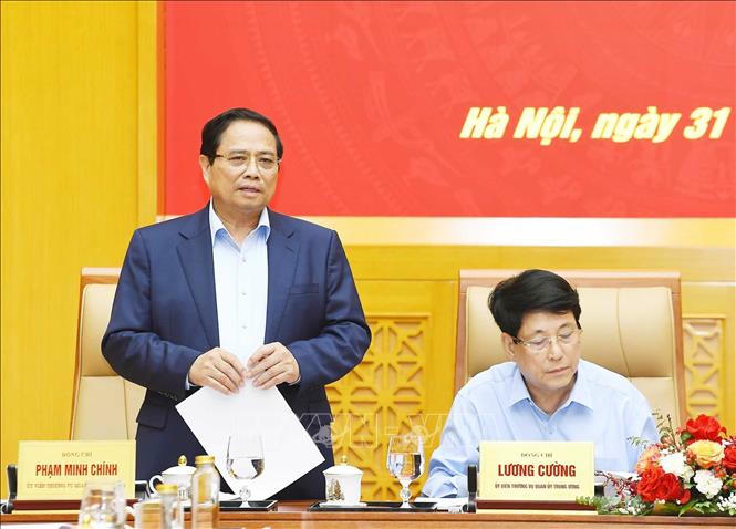 Thủ tướng Phạm Minh Chính phát biểu. Ảnh: TTXVN phát
