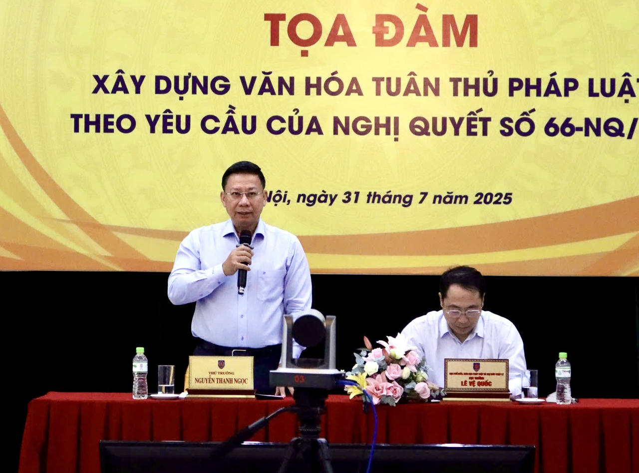 Thứ trưởng Nguyễn Thanh Ngọc phát biểu kết luận.