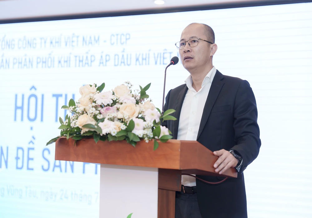 Ông Lê Minh Hải – Chủ tịch Hội đồng quản trị PV GAS D khẳng định sự đồng hành của đơn vị trong hành trình năng lượng xanh.