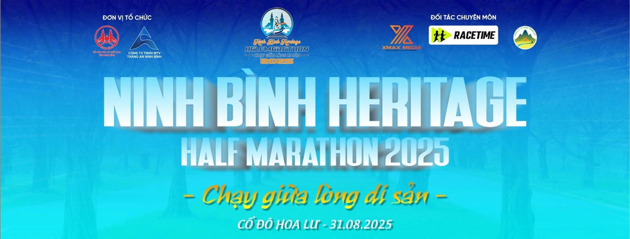 Giải chạy Ninh Bình Heritage Half Marathon 2025  với chủ đề “Chạy giữa lòng di sản” dự kiến sẽ diễn ra vào ngày 31/8/2025