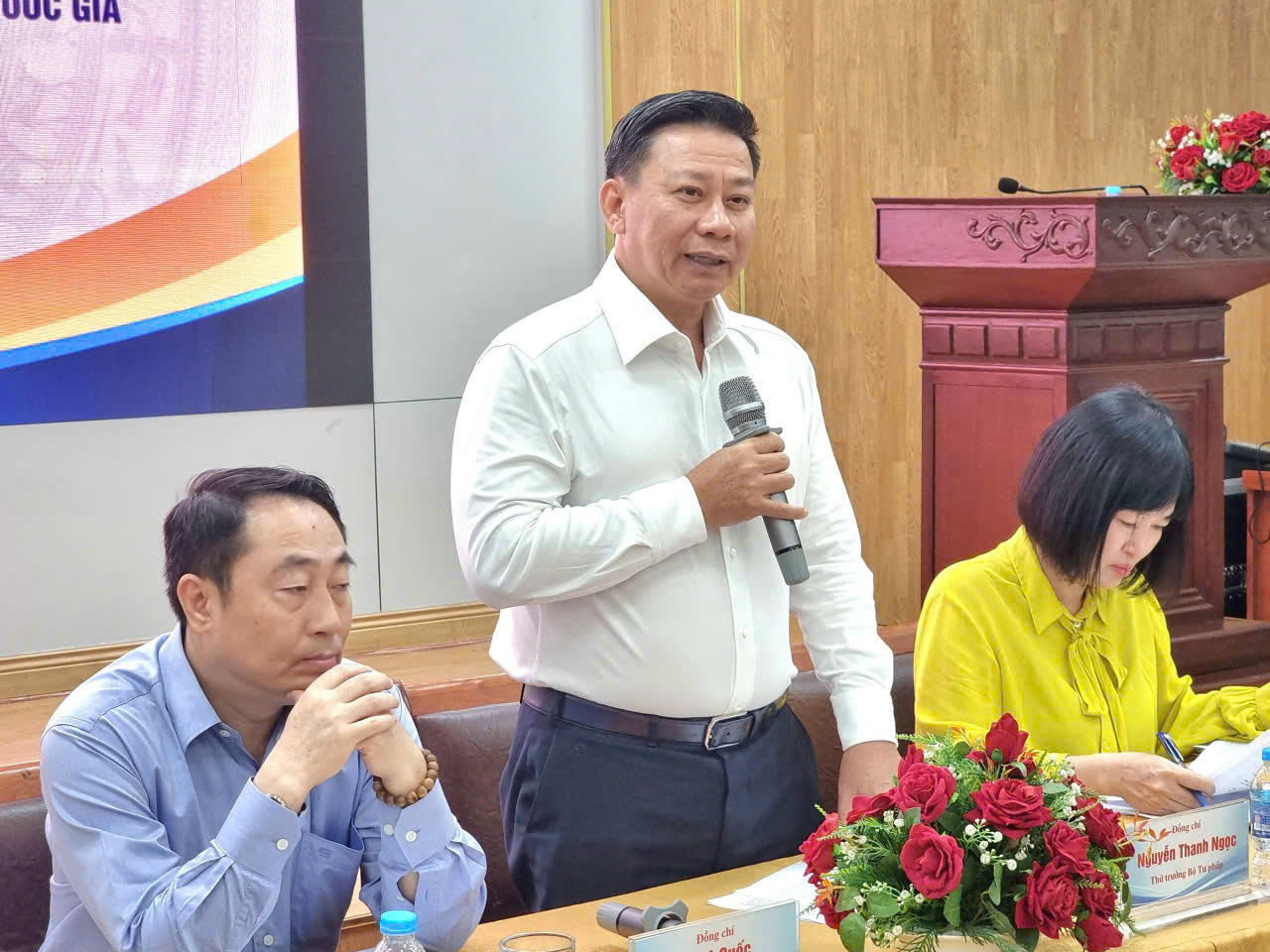 Thứ trưởng Nguyễn Thanh Ngọc phát biểu tại Toạ đàm.