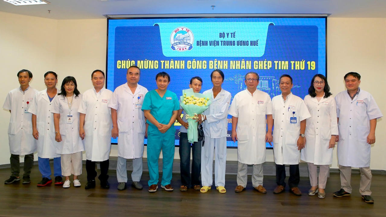 Ca ghép tim thứ 19 tại Bệnh viện Trung ương Huế được xuất viện Ca ghép tim thứ 19 tại Bệnh viện Trung ương Huế được xuất viện