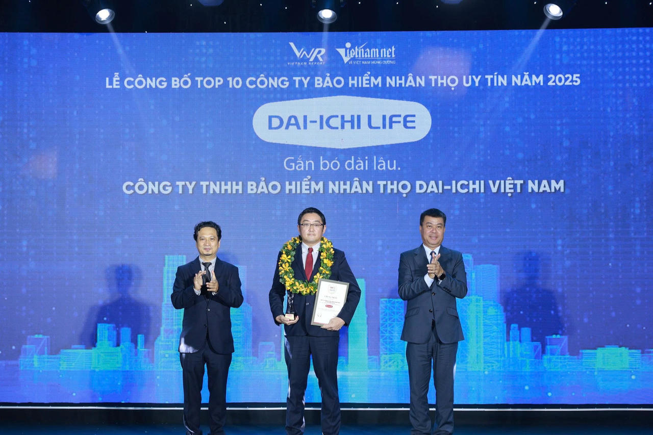 Dai-ichi Life Việt Nam tự hào giữ vững danh hiệu “Top 10 Công ty Bảo hiểm nhân thọ uy tín 2025” trong 10 năm liên tiếp