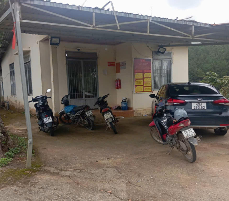 Trụ sở Trạm quản lý bảo vệ rừng Suối Cạn, nơi xảy ra sự việc.