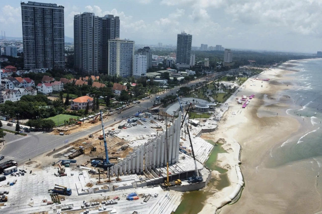 Công trình Tam Thắng được được gấp rút hoàn thiện