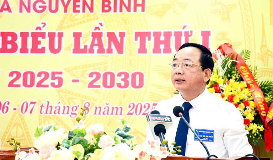 Đại tướng Trịnh Văn Quyết phát biểu tại đại hội. (Ảnh: Văn Chiển)