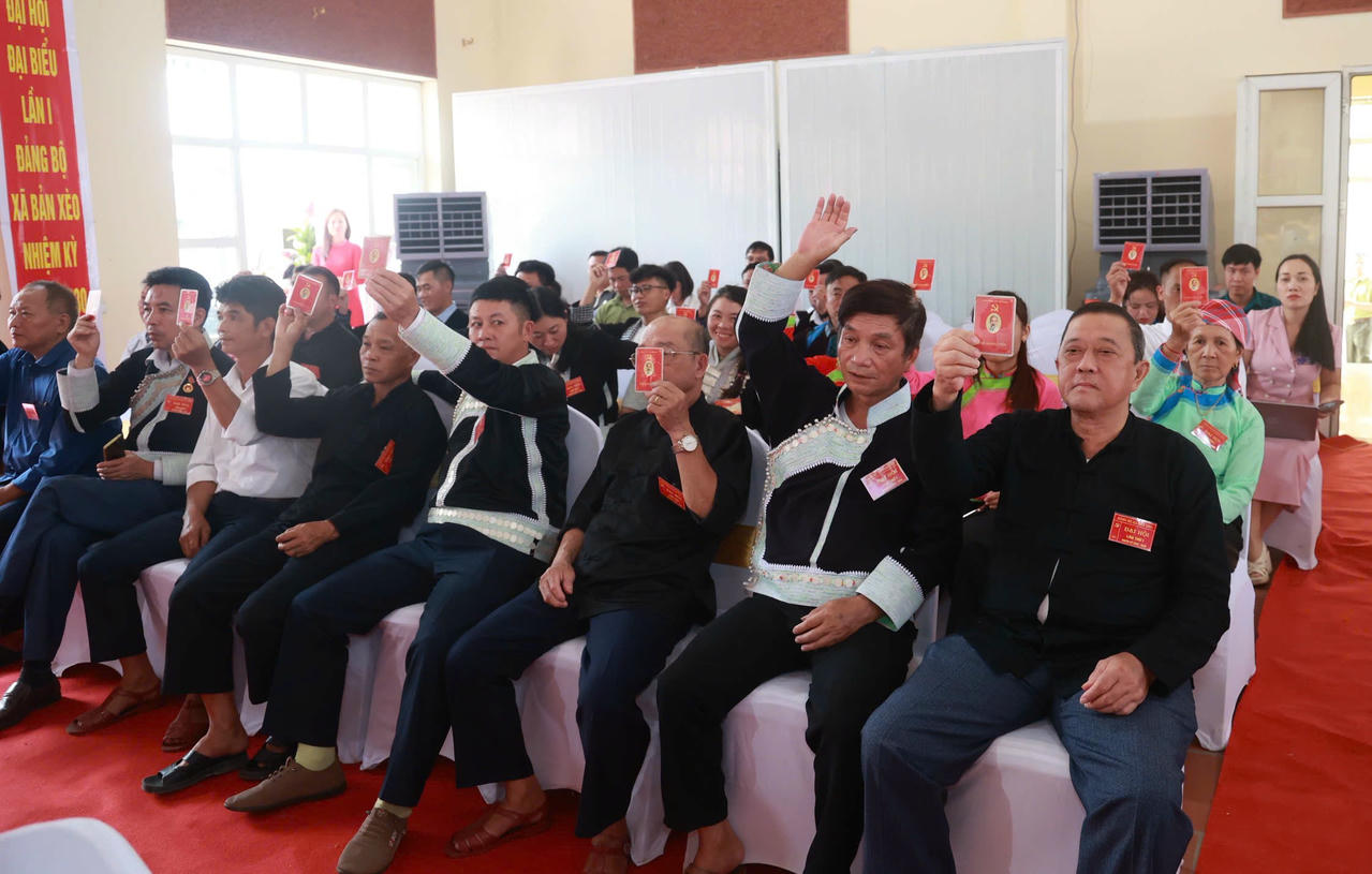 Các đại biểu biểu quyết