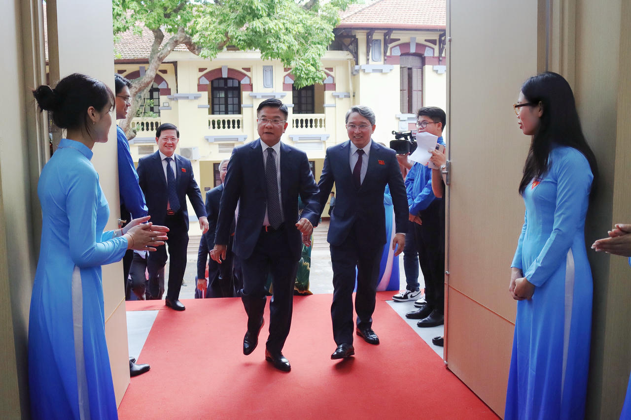 Phó Thủ tướng Chính phủ Lê Thành Long và Bộ trưởng Bộ Tư pháp Nguyễn Hải Ninh tham dự Đại hội