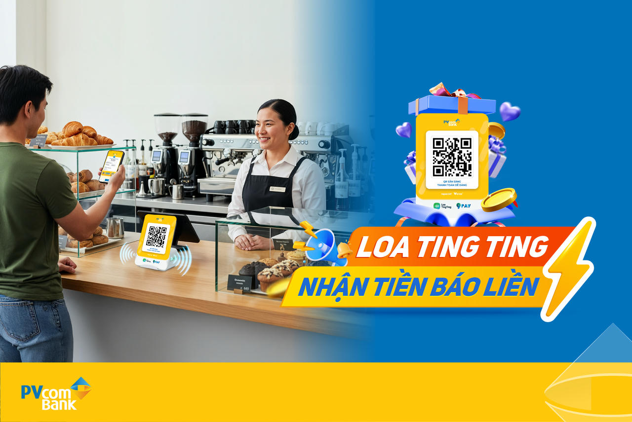 Loa thông báo biến động số dư của PVcomBank hỗ trợ khách hàng kiểm soát biến động giao dịch hiệu quả.