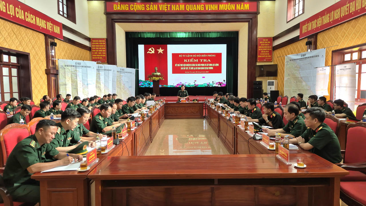 Toàn cảnh buổi kiểm tra.