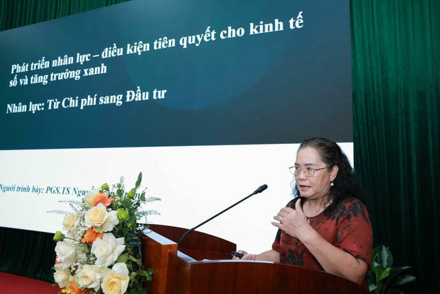  PGS.TS Nguyễn Thị Lan Hương, Nguyên Viện trưởng Viện Khoa học Lao động và Xã hội. Ảnh: Tô Thế