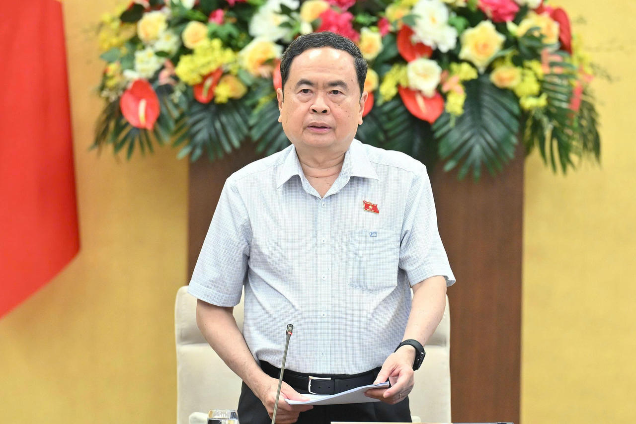 Chủ tịch Quốc hội phát biểu khai mạc Phiên họp. (Ảnh: quochoi.vn)