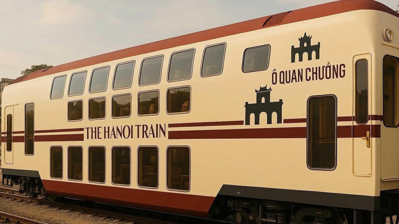 The Hanoi Train - đoàn tàu lần đầu xuất hiện ở Việt Nam chính thức lăn bánh từ 19/8