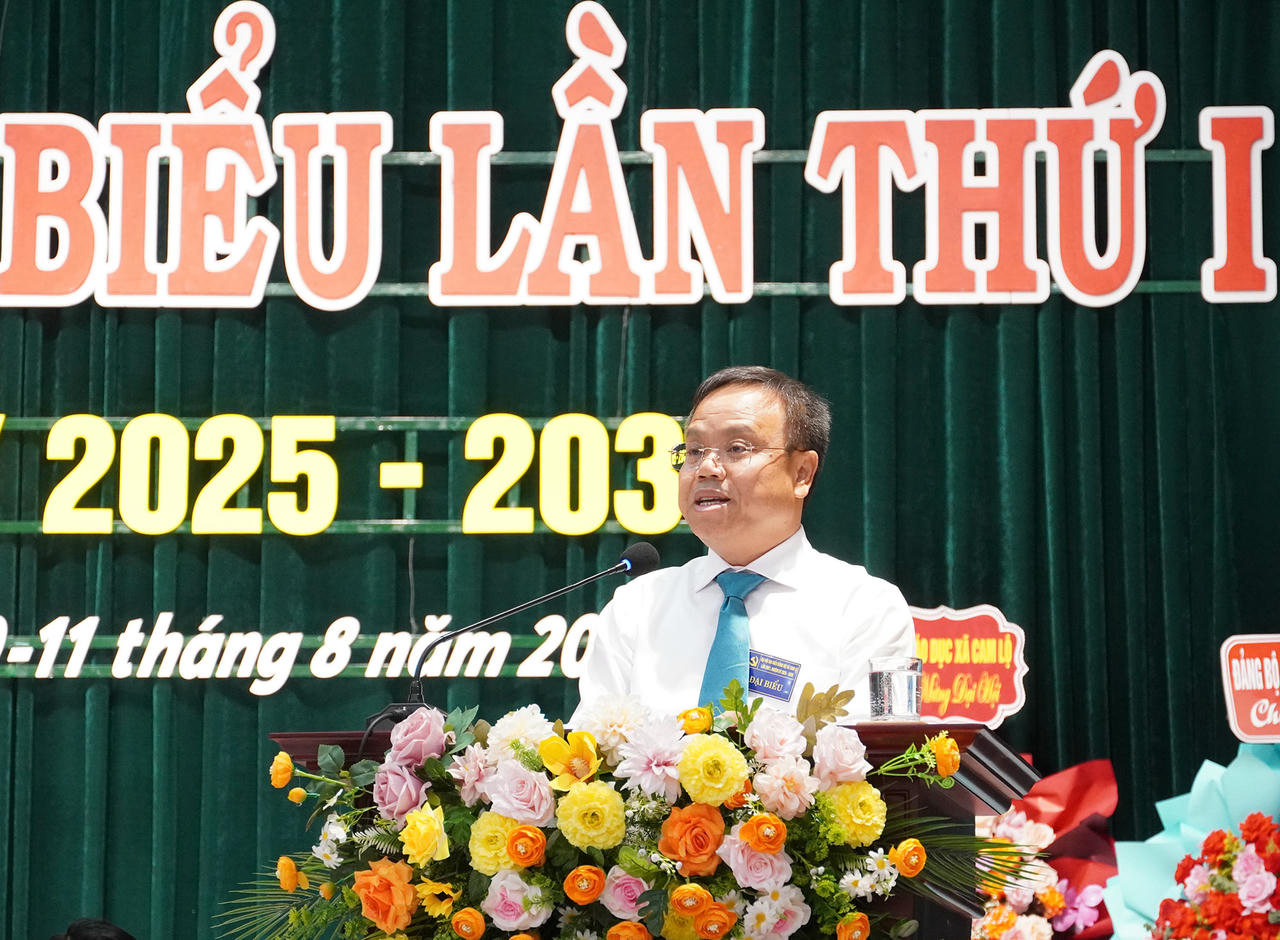 Phó Chủ tịch UBND tỉnh Quảng Trị Lê Đức Tiến phát biểu chỉ đạo tại Đại hội.
