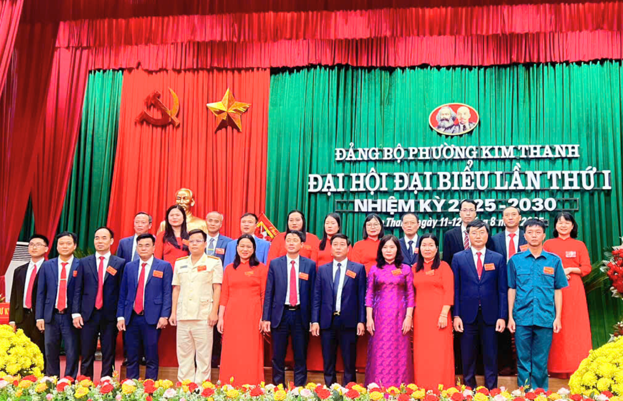 Ra mắt Ban Chấp hành Đảng bộ phường Kim Thanh nhiệm kỳ 2025 - 2030