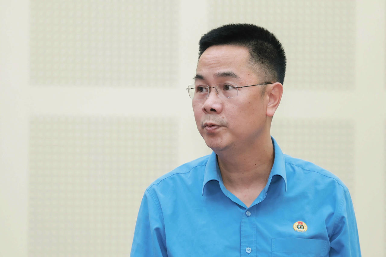 Ông Lại Hoàng Dũng – Chủ tịch Công đoàn Công ty Samsung Electronics Việt Nam. Ảnh: Tô Thế