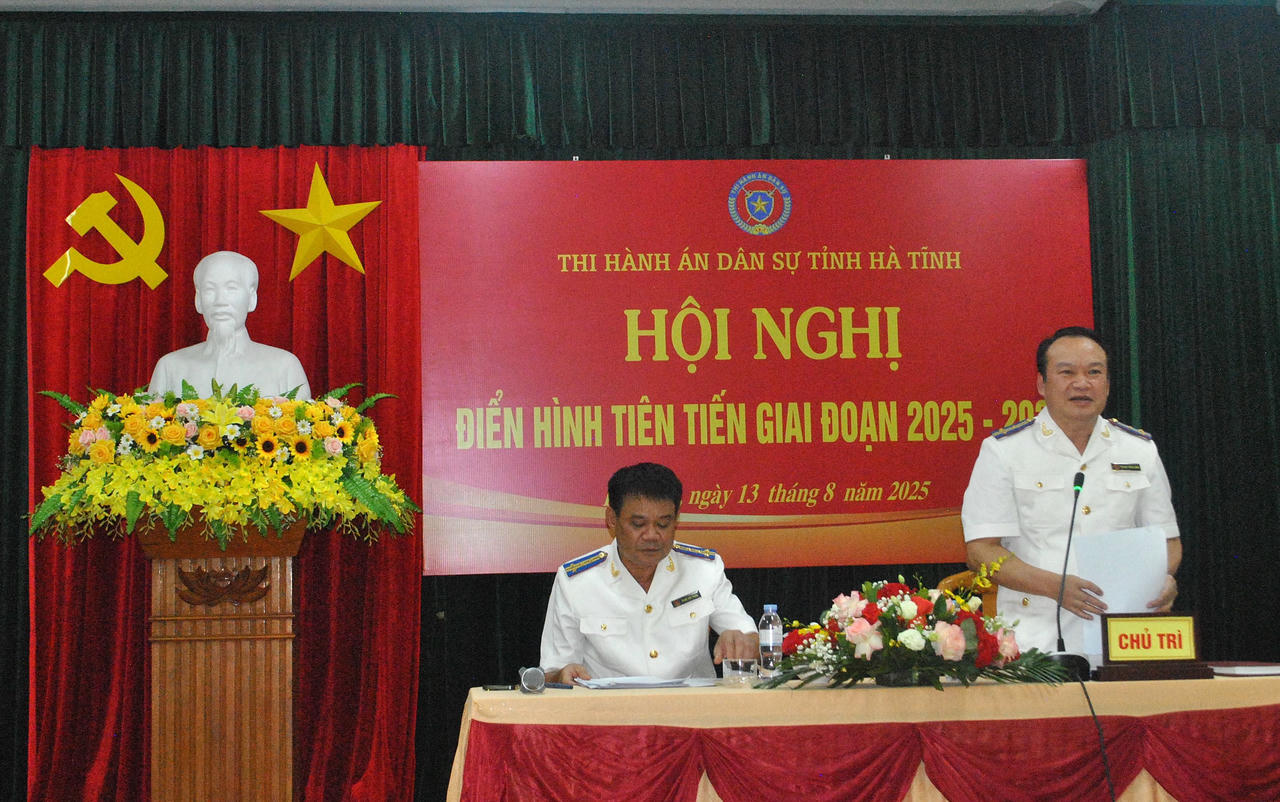 Lãnh đạo THADS Hà Tĩnh chủ trì Hội nghị. Ảnh: PV