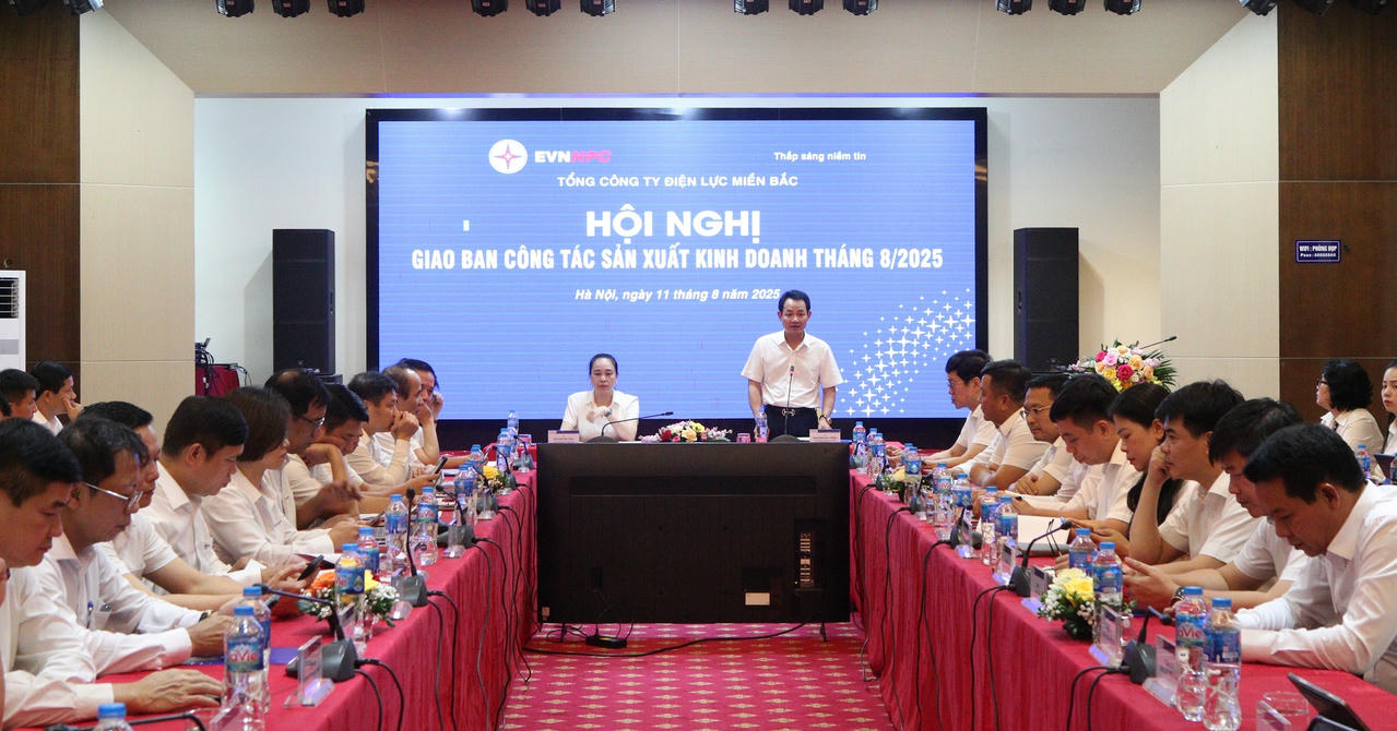 EVNNPC tổ chức Hội nghị giao ban công tác sản xuất kinh doanh