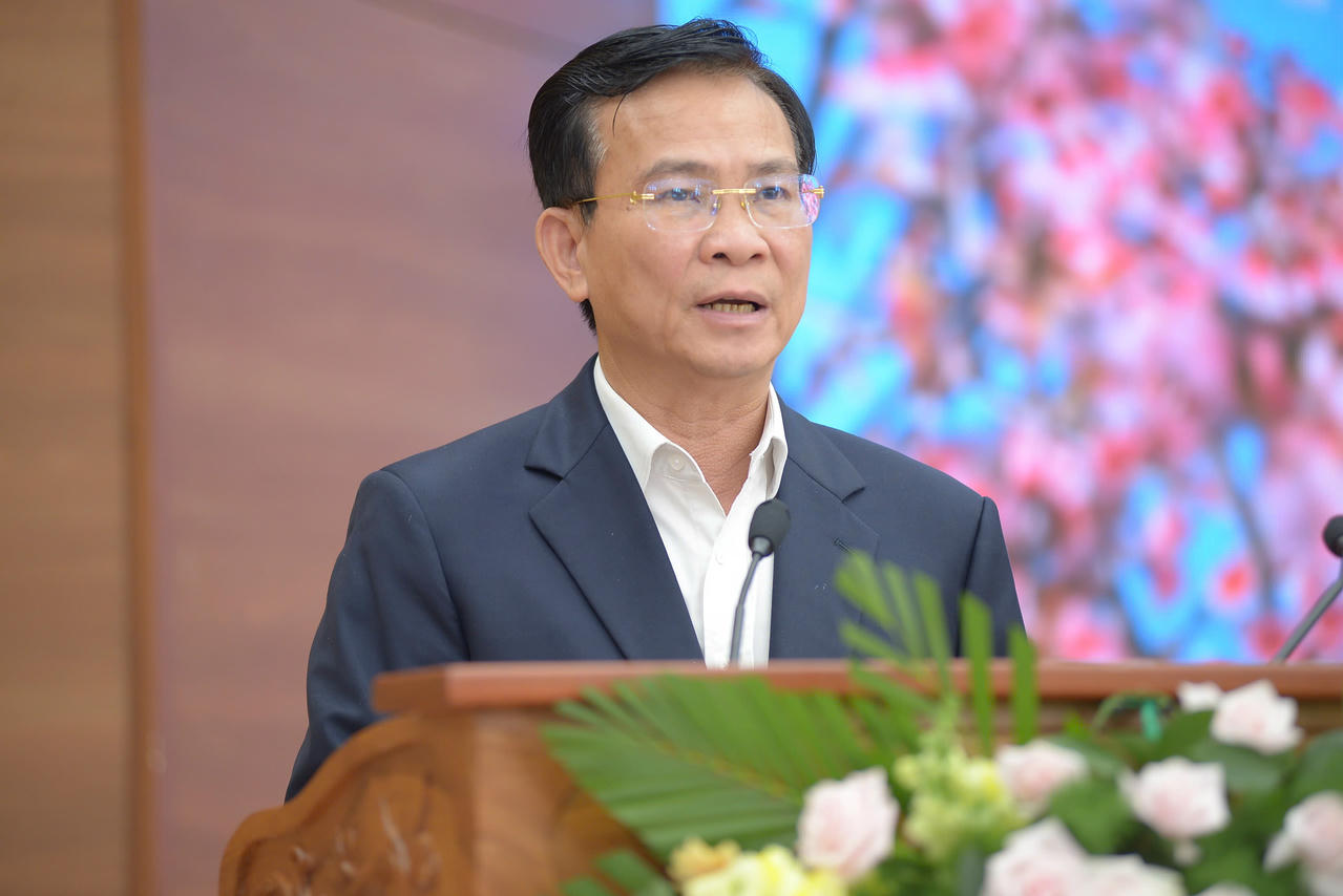 Chủ tịch UBND tỉnh Lâm Đồng Hồ Văn Mười phát biểu tại lễ phát động.