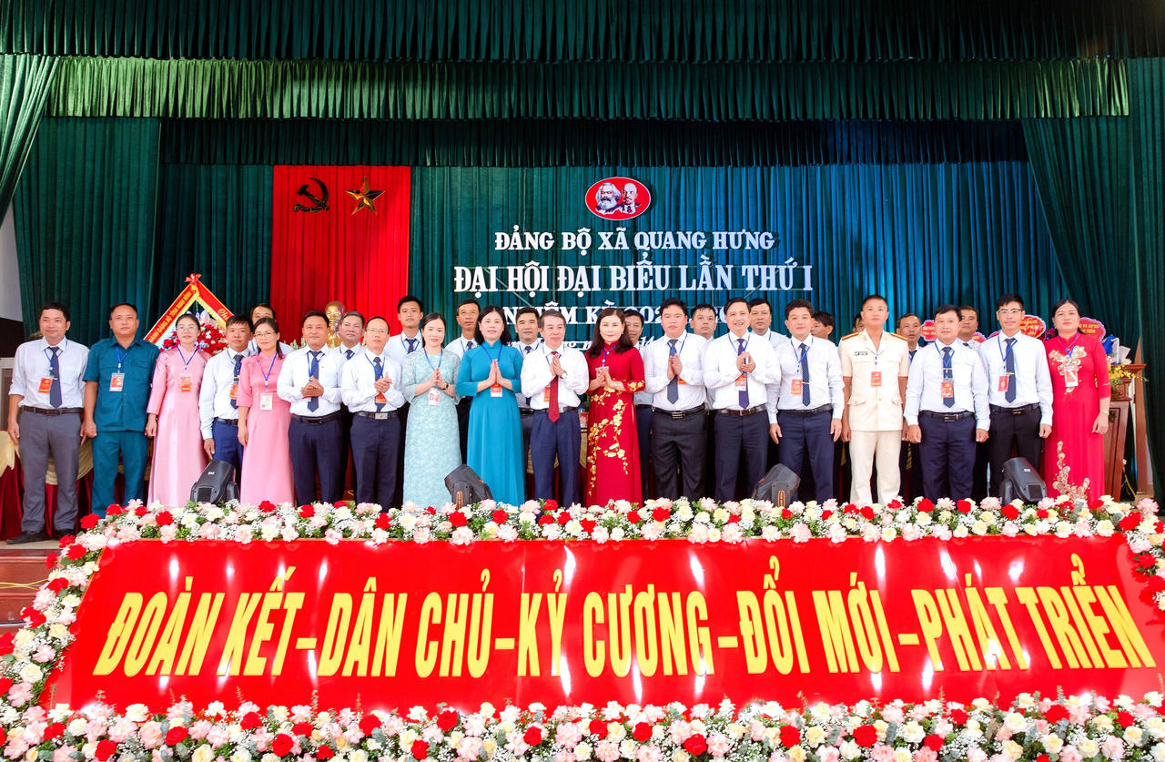 Ban Chấp hành Đảng bộ xã Quang Hưng, nhiệm kỳ 2025 - 2030. 