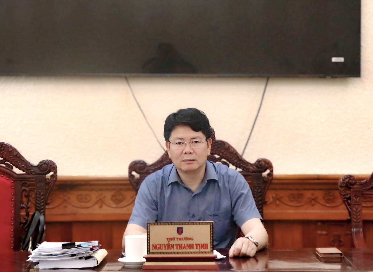 Thứ trưởng Nguyễn Thanh Tịnh phát biểu.