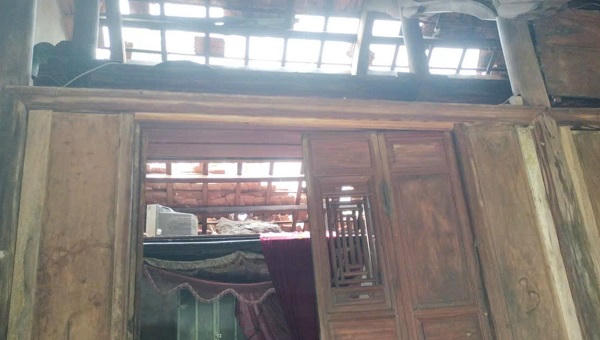Lốc xoáy làm tốc mái 9 nhà dân, nhiều diện tích hoa màu bị hư hại ở Quảng Trị