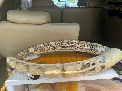 Tang vật cơ quan Công an thu giữ (Ảnh: Công an TP Hà Nội)