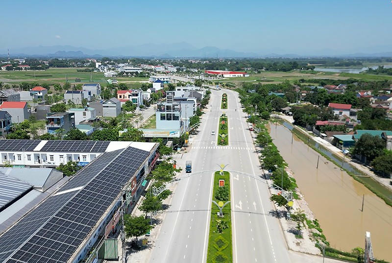 Cơ sở hạ tầng xã Thọ Xuân, tỉnh Thanh Hóa được đầu tư đồng bộ, tạo sức bật mới trong phát triển đô thị văn minh, hiện đại. (Ảnh: Thiên Anh/vneconomy)