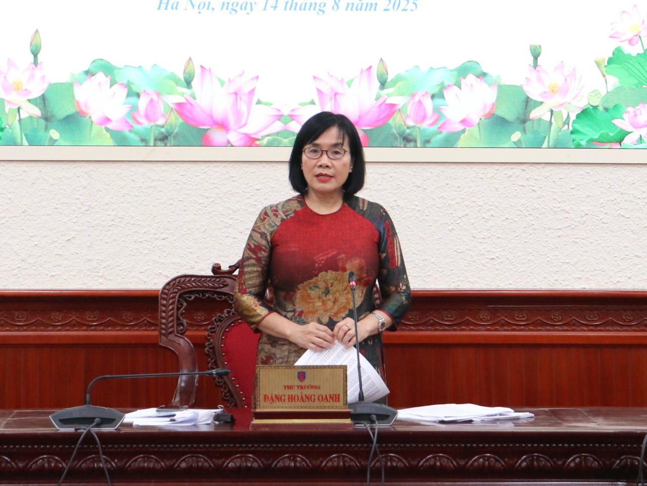 Thứ trưởng Bộ Tư pháp Đặng Hoàng Oanh.