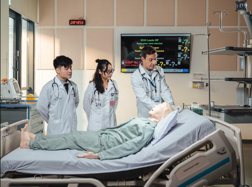 Hệ thống phòng thí nghiệm giảng dạy tiền lâm sàng 
tại Viện Khoa học sức khỏe thuộc VinUni đạt chuẩn quốc tế. 
(Ảnh: VinUni - College of Health Sciences)