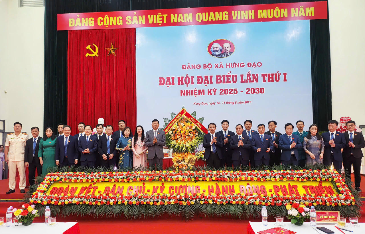 Đại hội Đảng bộ Xã Hưng Đạo (Hà Nội): Quyết tâm xây dựng xã văn minh, hiện đại, phát triển bền vững