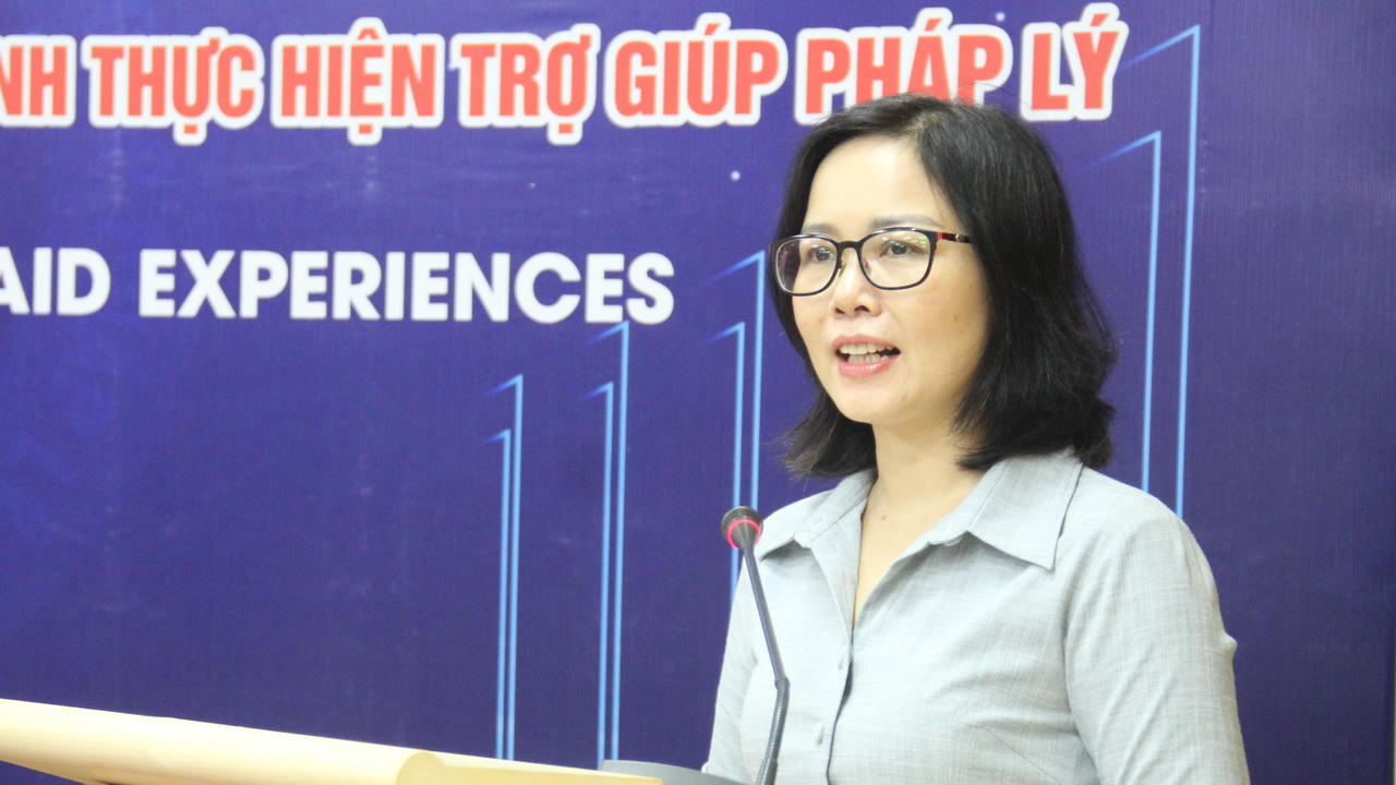 Phó Cục trưởng Vũ Thị Hường phát biểu khai mạc (ảnh PV).