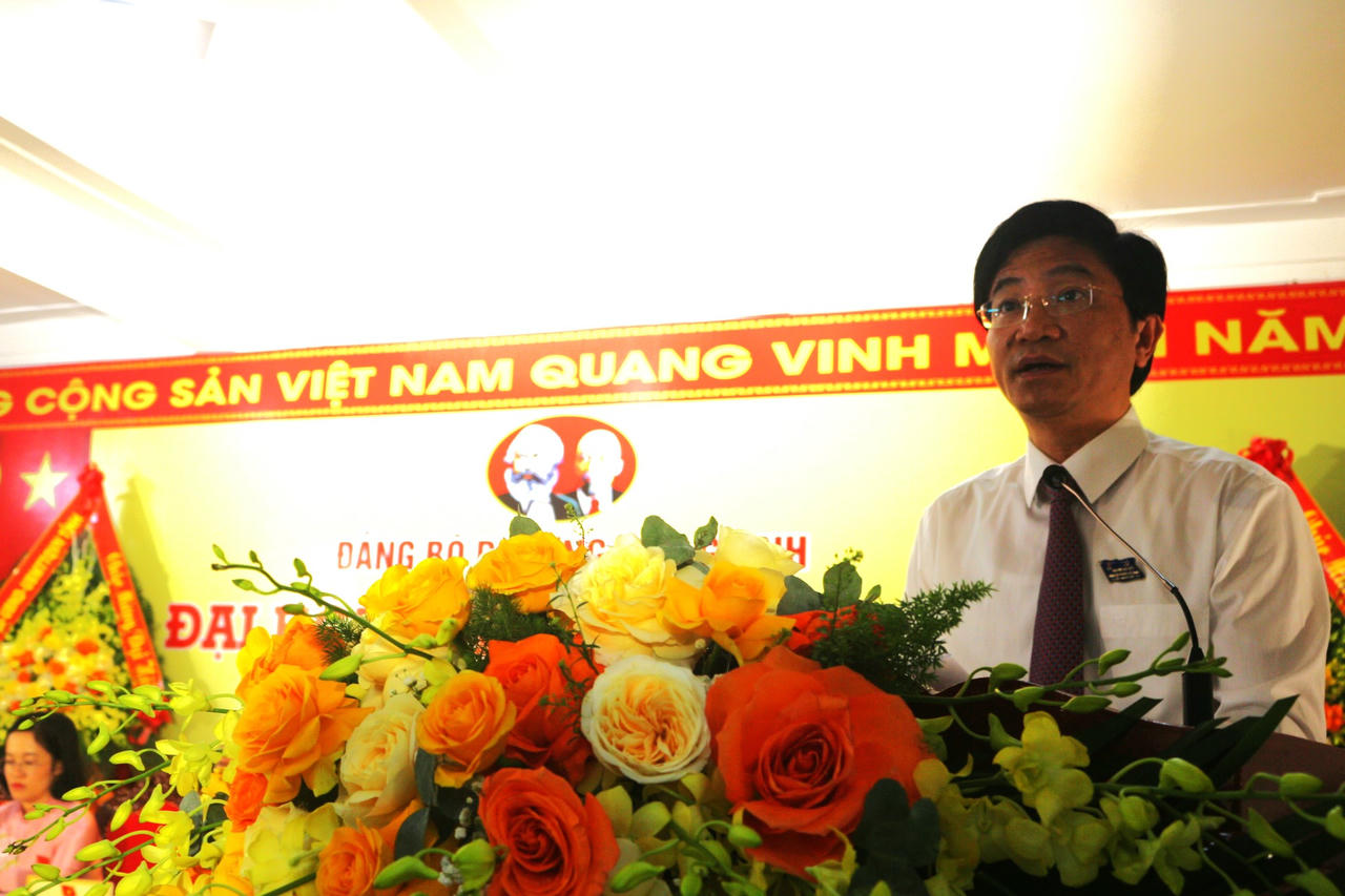 Trưởng Ban Tuyên giáo và Dân vận Tỉnh ủy Trương An Ninh phát biểu chỉ đạo tại Đại hội.