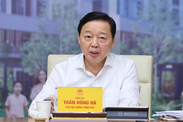Phó Thủ tướng Trần Hồng Hà phát biểu tại hội nghị - Ảnh: VGP/Nhật Bắc