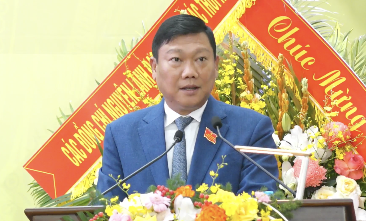 Ủy viên Ban Thường vụ Thành ủy, Trưởng ban Nội chính Thành ủy Đỗ Anh Tuấn phát biểu chỉ đạo tại Đại hội.